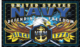 Wholesale NAVY STRIKE FORCE DELUXE 3 X 5 FLAG ( sold by the piece )